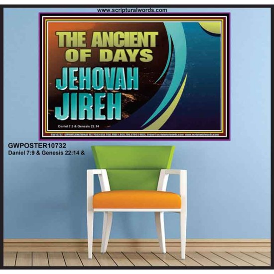 THE ANCIENT OF DAYS JEHOVAH JIREH  Scriptural Décor  GWPOSTER10732  