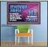 JEHOVAH JIREH OUR GOODNESS FORTRESS HIGH TOWER DELIVERER AND SHIELD  Encouraging Bible Verses Poster  GWPOSTER10750  "36x24"