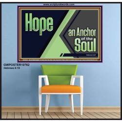 HOPE AN ANCHOR OF THE SOUL  Christian Paintings  GWPOSTER10762  "36x24"