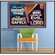 WHOSO HEARKENETH UNTO THE LORD SHALL DWELL SAFELY  Christian Artwork  GWPOSTER10767  