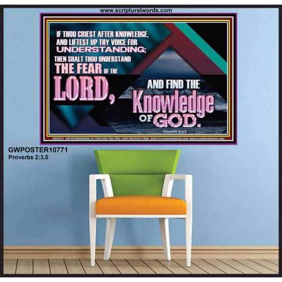 CRY OUT FOR WISDOM BEG FOR UNDERSTANDING  Biblical Art  GWPOSTER10771  
