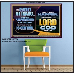 THE WORD OF THE LORD IS CERTAIN AND IT WILL HAPPEN  Modern Christian Wall Décor  GWPOSTER10780  "36x24"