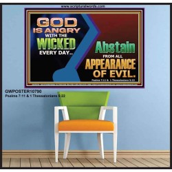 GOD IS ANGRY WITH THE WICKED EVERY DAY  Biblical Paintings Poster  GWPOSTER10790  "36x24"