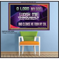 WASH ME THROUGHLY FROM MINE INIQUITY  Scriptural Poster Poster  GWPOSTER10800  "36x24"