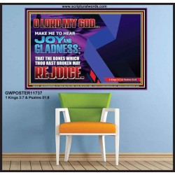 MAKE ME TO HEAR JOY AND GLADNESS  Bible Verse Poster  GWPOSTER11737  "36x24"