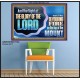 THE SIGHT OF THE GLORY OF THE LORD IS LIKE A DEVOURING FIRE ON THE TOP OF THE MOUNT  Righteous Living Christian Picture  GWPOSTER11748  