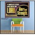 GIVE UNTO THE LORD GLORY AND STRENGTH  Sanctuary Wall Picture Poster  GWPOSTER11751  "36x24"