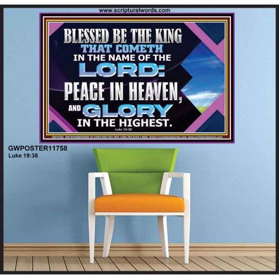 PEACE IN HEAVEN AND GLORY IN THE HIGHEST  Church Poster  GWPOSTER11758  