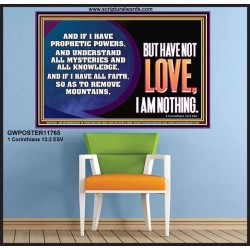 WITHOUT LOVE A VESSEL IS NOTHING  Righteous Living Christian Poster  GWPOSTER11765  
