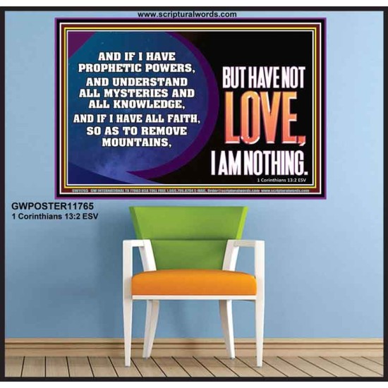 WITHOUT LOVE A VESSEL IS NOTHING  Righteous Living Christian Poster  GWPOSTER11765  