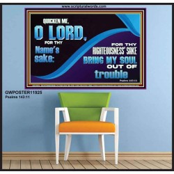 FOR THY RIGHTEOUSNESS SAKE BRING MY SOUL OUT OF TROUBLE  Ultimate Power Poster  GWPOSTER11925  "36x24"