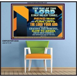 REND YOUR HEART AND NOT YOUR GARMENTS AND TURN BACK TO THE LORD  Righteous Living Christian Poster  GWPOSTER12030  "36x24"