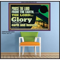 PRAISE THE LORD FROM THE EARTH  Children Room Wall Poster  GWPOSTER12033  "36x24"