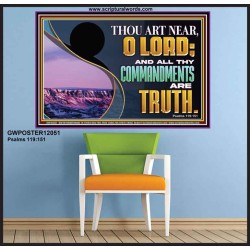 ALL THY COMMANDMENTS ARE TRUTH  Scripture Art Poster  GWPOSTER12051  