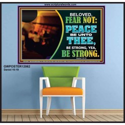 BELOVED BE STRONG YEA BE STRONG  Biblical Art Poster  GWPOSTER12062  "36x24"
