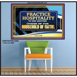 PRACTICE HOSPITALITY TO ONE ANOTHER  Religious Art Picture  GWPOSTER12066  "36x24"