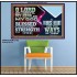 BLESSED IS THE MAN WHOSE STRENGTH IS IN THEE  Poster Christian Wall Art  GWPOSTER12102  "36x24"