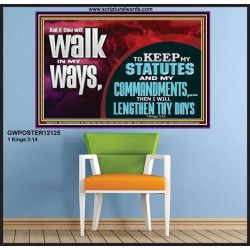 KEEP MY STATUTES AND MY COMMANDMENTS  Custom Wall Scripture Art  GWPOSTER12125  "36x24"