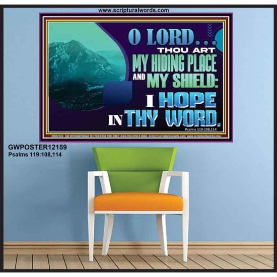 THOU ART MY HIDING PLACE AND SHIELD  Large Custom Poster   GWPOSTER12159  