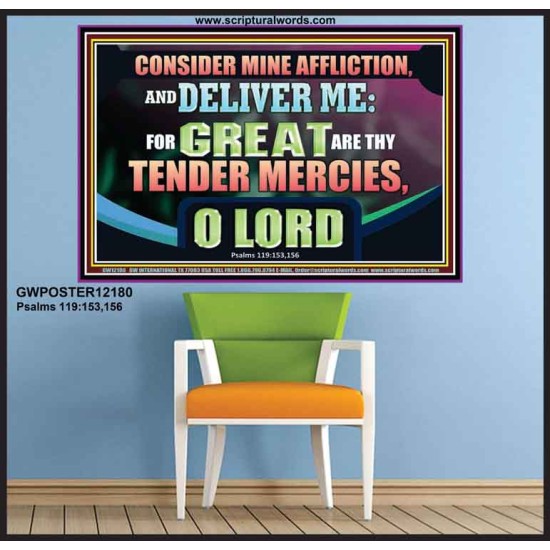 GREAT ARE THY TENDER MERCIES O LORD  Unique Scriptural Picture  GWPOSTER12180  