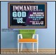 IMMANUEL GOD WITH US OUR REFUGE AND STRENGTH MIGHTY TO SAVE  Ultimate Inspirational Wall Art Poster  GWPOSTER12247  