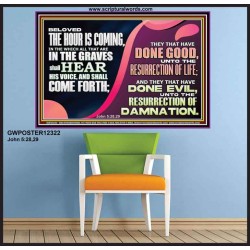 THEY THAT HAVE DONE GOOD UNTO RESURRECTION OF LIFE  Unique Power Bible Poster  GWPOSTER12322  "36x24"