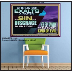 SIN IS A DISGRACE TO ANY PEOPLE KEEP AWAY FROM EVERY KIND OF EVIL  Church Picture  GWPOSTER12365  