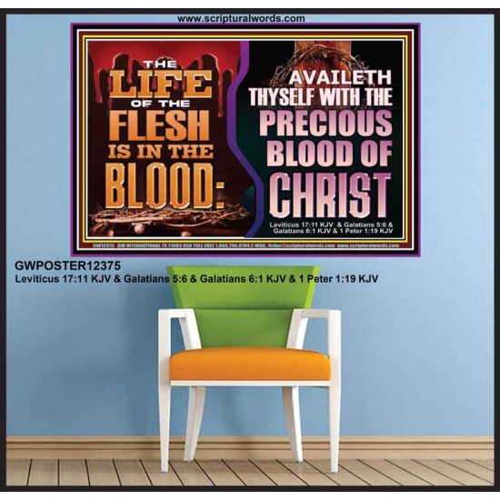 AVAILETH THYSELF WITH THE PRECIOUS BLOOD OF CHRIST  Children Room  GWPOSTER12375  