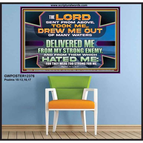 DELIVERED ME FROM MY STRONG ENEMY  Sanctuary Wall Poster  GWPOSTER12376  