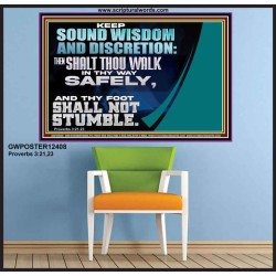 THY FOOT SHALL NOT STUMBLE  Sanctuary Wall Poster  GWPOSTER12408  "36x24"
