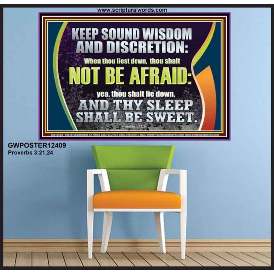 THY SLEEP SHALL BE SWEET  Ultimate Inspirational Wall Art  Poster  GWPOSTER12409  