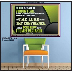 THE LORD SHALL BE THY CONFIDENCE  Unique Scriptural Poster  GWPOSTER12410  "36x24"
