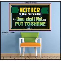 NEITHER BE THOU CONFOUNDED  Encouraging Bible Verses Poster  GWPOSTER12711  "36x24"
