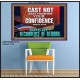 CONFIDENCE WHICH HATH GREAT RECOMPENCE OF REWARD  Bible Verse Poster  GWPOSTER12719  