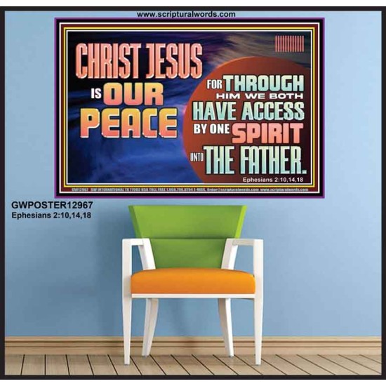 CHRIST JESUS IS OUR PEACE  Christian Paintings Poster  GWPOSTER12967  