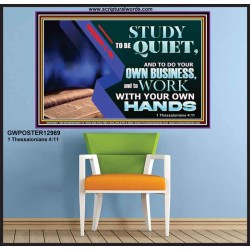 STUDY TO BE QUIET  Contemporary Christian Paintings Poster  GWPOSTER12969  
