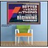 BETTER IS THE END OF A THING THAN THE BEGINNING THEREOF  Contemporary Christian Wall Art Poster  GWPOSTER12971  "36x24"