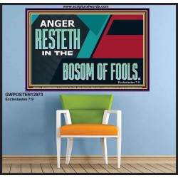 ANGER RESTETH IN THE BOSOM OF FOOLS  Scripture Art Prints  GWPOSTER12973  "36x24"