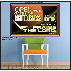 OPEN TO ME THE GATES OF RIGHTEOUSNESS  Children Room Décor  GWPOSTER13036  "36x24"