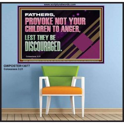 FATHER PROVOKE NOT YOUR CHILDREN TO ANGER  Unique Power Bible Poster  GWPOSTER13077  "36x24"