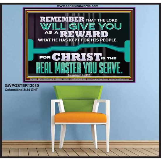 THE LORD WILL GIVE YOU AS A REWARD  Eternal Power Poster  GWPOSTER13080  