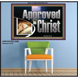 APPROVED IN CHRIST  Wall Art Poster  GWPOSTER13098  
