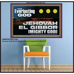 EVERLASTING GOD JEHOVAH EL GIBBOR MIGHTY GOD   Biblical Paintings  GWPOSTER13104  "36x24"