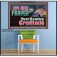 JOY AND PRAYER BRINGS OVERFLOWING GRATITUDE  Bible Verse Wall Art  GWPOSTER13117  