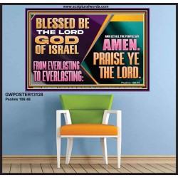 LET ALL THE PEOPLE SAY PRAISE THE LORD HALLELUJAH  Art & Wall Décor Poster  GWPOSTER13128  "36x24"