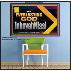 THE EVERLASTING GOD JEHOVAHNISSI  Contemporary Christian Art Poster  GWPOSTER13131  "36x24"