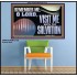 VISIT ME O LORD WITH THY SALVATION  Glass Poster Scripture Art  GWPOSTER13136  "36x24"