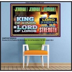 KING OF KINGS IS JEHOVAH  Unique Power Bible Poster  GWPOSTER9532  "36x24"