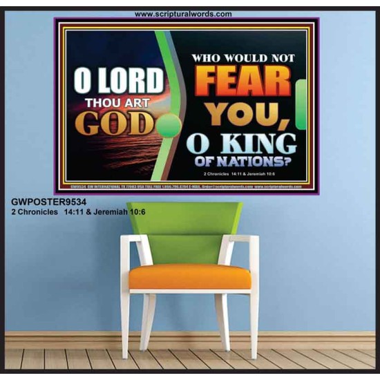 O KING OF NATIONS  Righteous Living Christian Poster  GWPOSTER9534  
