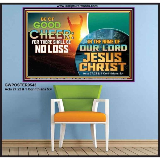 THERE SHALL BE NO LOSS  Righteous Living Christian Poster  GWPOSTER9543  